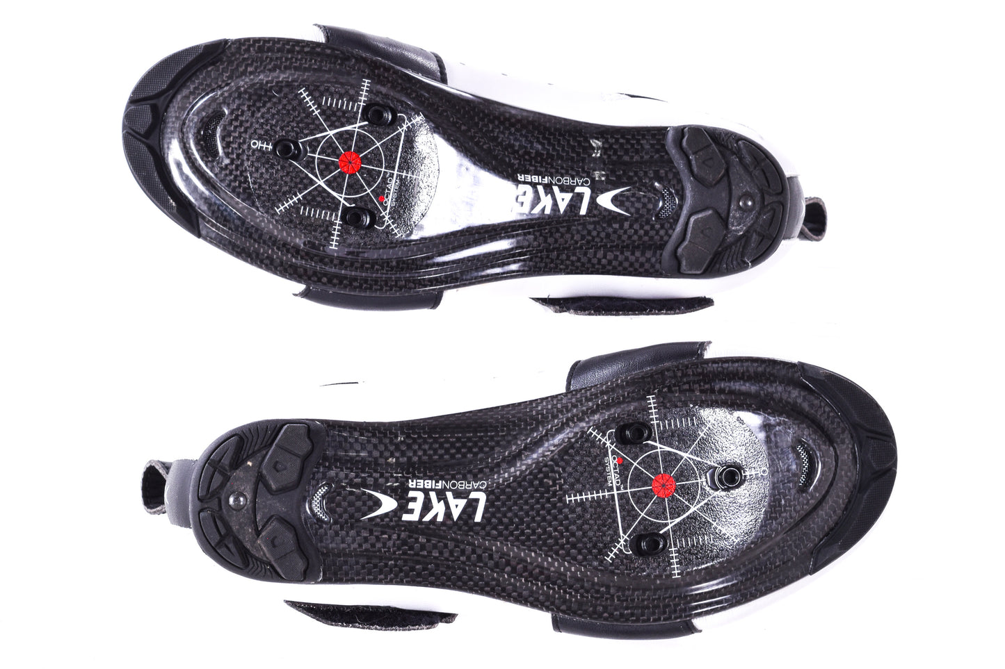 NEW Out of Box Lake TX322 39 Wide Carbon-Sole Road/Tri Cycling Shoes White/Black
