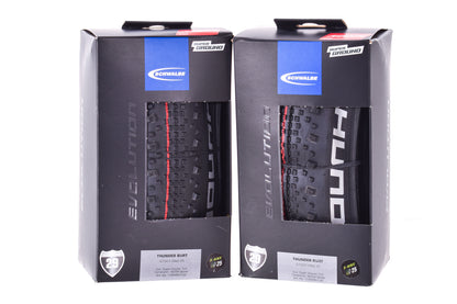 NEW Schwalbe Thunder Burt Tire set (2)- 29 x 2.25, Tubeless, Folding, Black, Evolution, Super Ground, Addix Speed