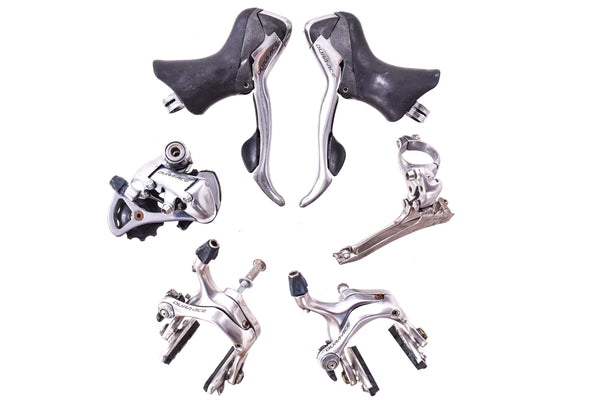 USED Shimano Dura-Ace 7800 2x10 speed Road Groupset ST, RD, FD, BR Sil