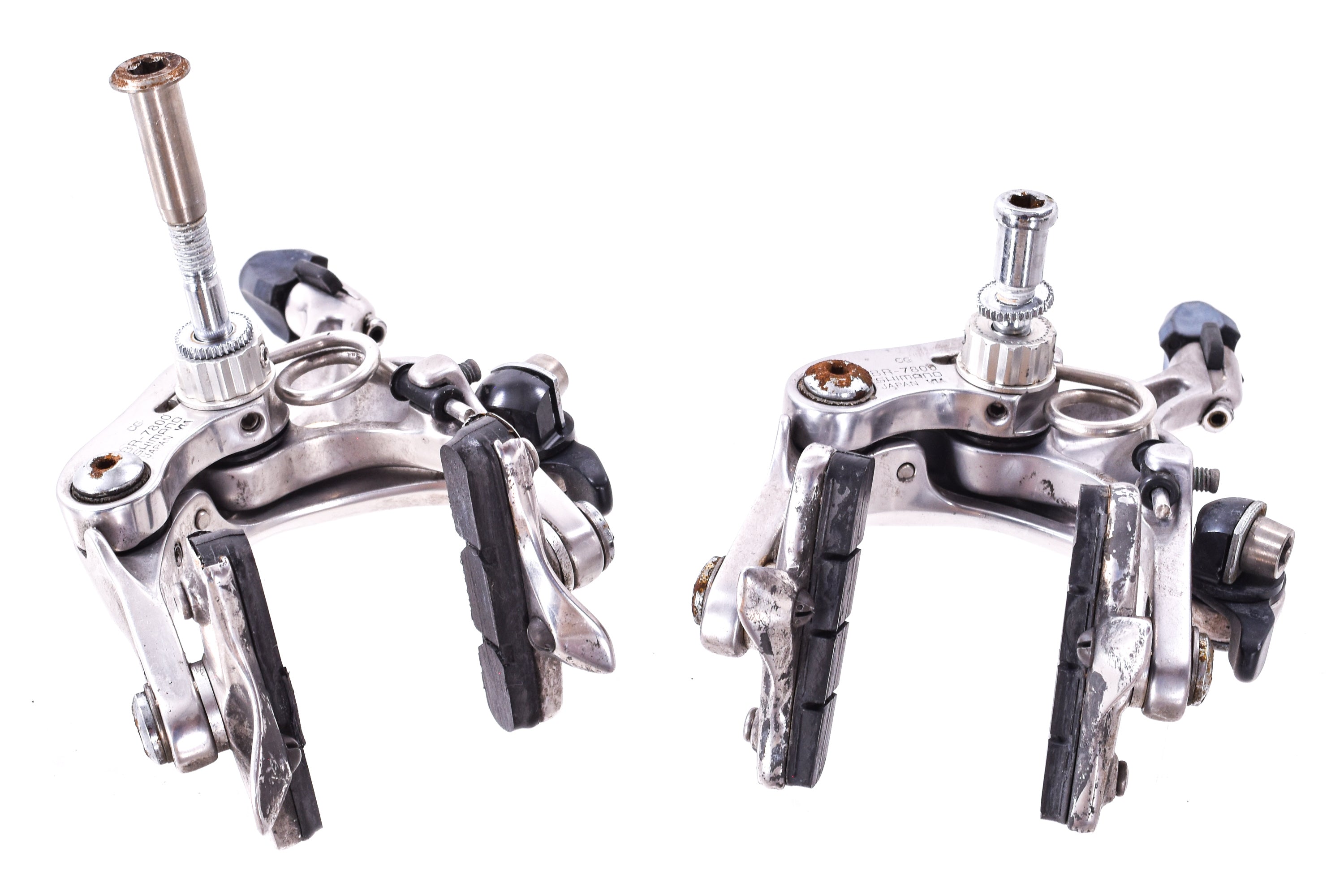 USED Shimano Dura-Ace 7800 2x10 speed Road Groupset ST, RD, FD, BR Sil