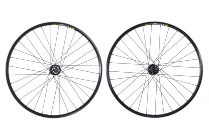NEW out of box Mavic A317 700C Disc Wheelset w/ Shimano Deore XT M756 QR Hubs Black 32h 8/9/10 speed HG Black