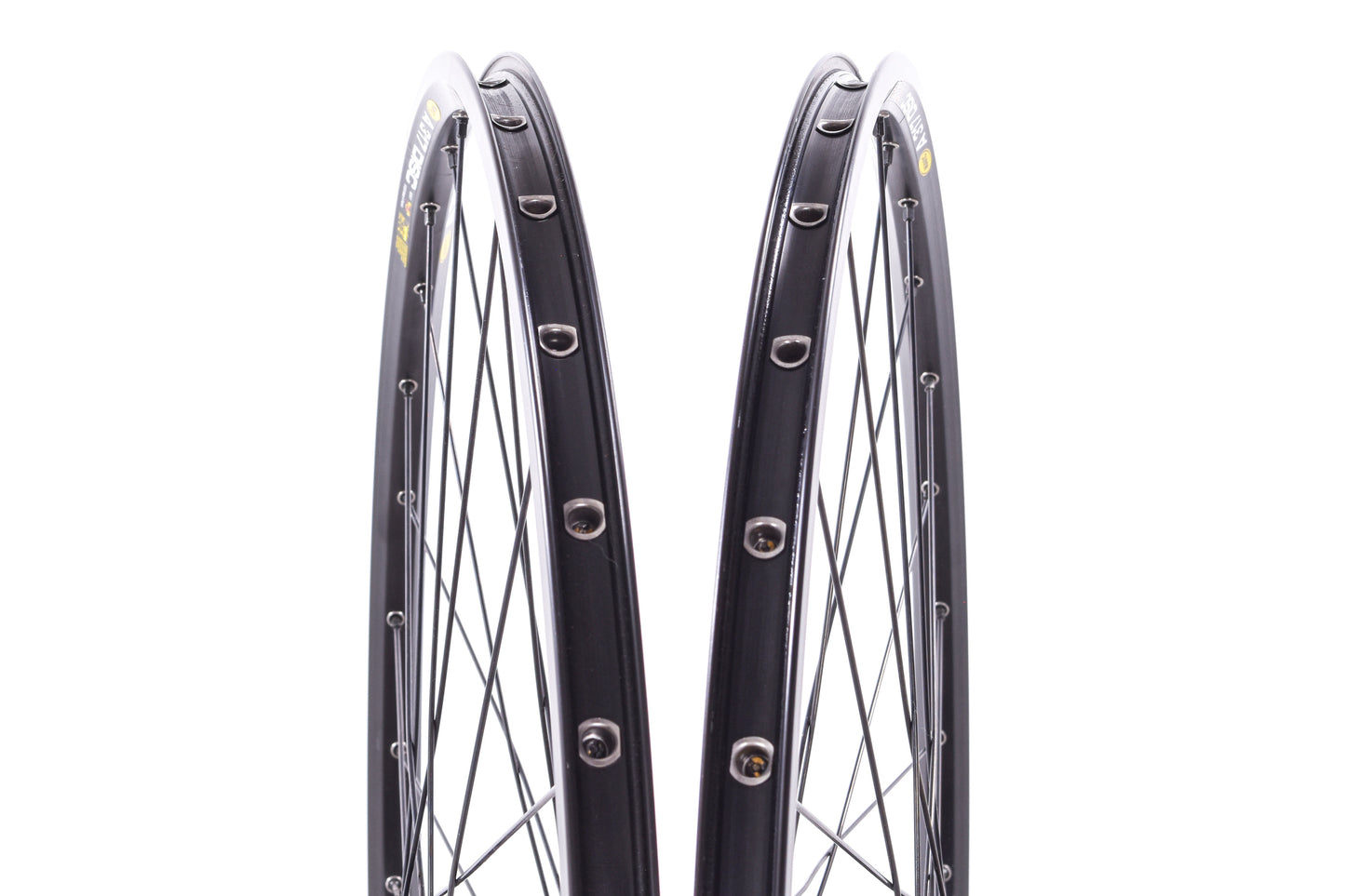 NEW out of box Mavic A317 700C Disc Wheelset w/ Shimano Deore XT M756 QR Hubs Black 32h 8/9/10 speed HG Black