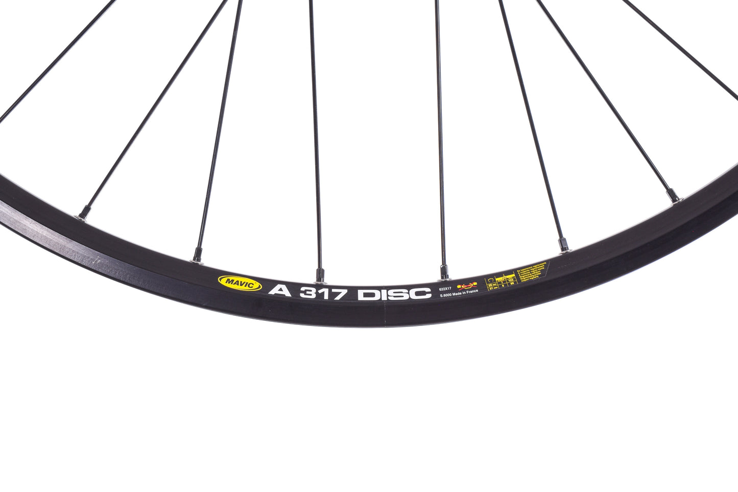 NEW out of box Mavic A317 700C Disc Wheelset w/ Shimano Deore XT M756 QR Hubs Black 32h 8/9/10 speed HG Black