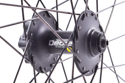 NEW (Open Box) Mavic A317 700C 6-Bolt Disc Wheelset w/ Shimano Deore WH-M525 QR Hubs Black 32h 8/9/10 speed HG
