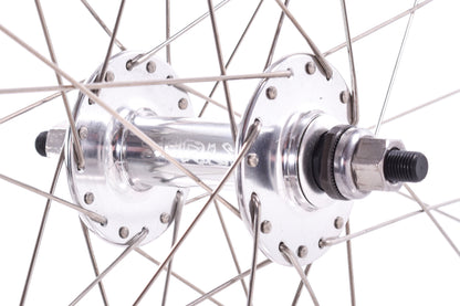 NEW Out of Box Surly Fixed Gear/Track 700C 32H Wheelset Silver Bolt-On Solid Axle