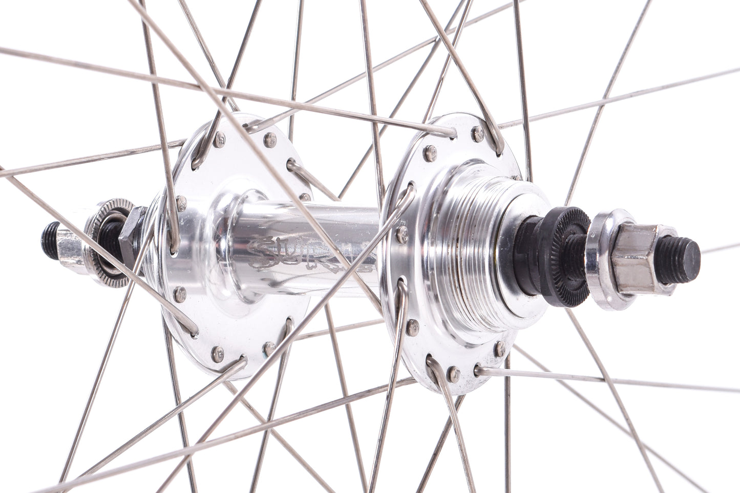 NEW Out of Box Surly Fixed Gear/Track 700C 32H Wheelset Silver Bolt-On Solid Axle
