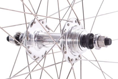 NEW Out of Box Surly Fixed Gear/Track 700C 32H Wheelset Silver Bolt-On Solid Axle