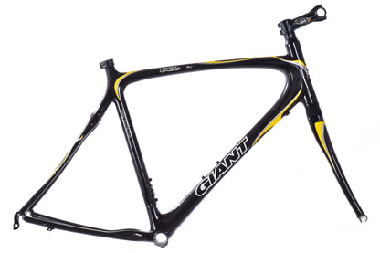 USED Giant OCR Limited Composite Large Carbon Road Bike Frame Rim Brake QR Raw/Yellow