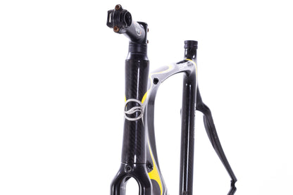 USED Giant OCR Limited Composite Large Carbon Road Bike Frame Rim Brake QR Raw/Yellow