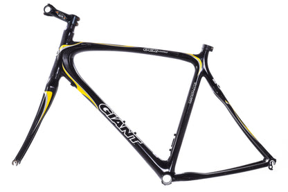 USED Giant OCR Limited Composite Large Carbon Road Bike Frame Rim Brake QR Raw/Yellow