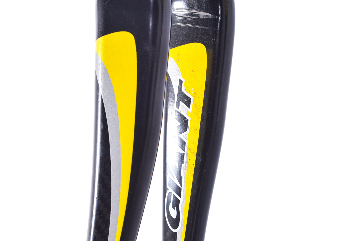 USED Giant OCR Limited Composite Large Carbon Road Bike Frame Rim Brake QR Raw/Yellow