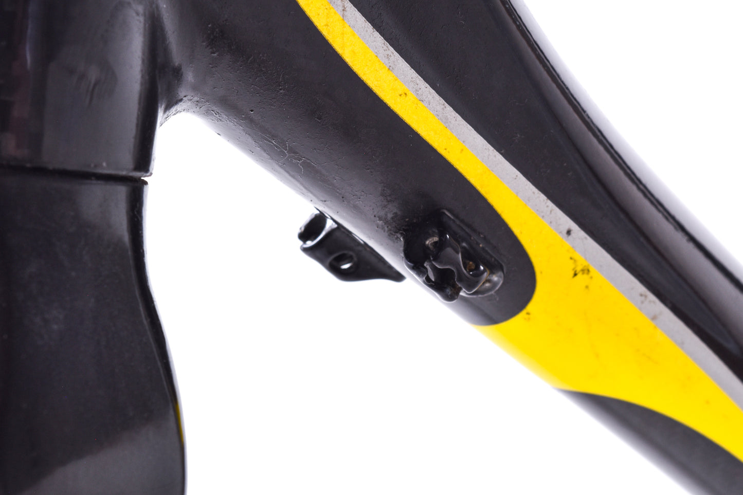 USED Giant OCR Limited Composite Large Carbon Road Bike Frame Rim Brake QR Raw/Yellow