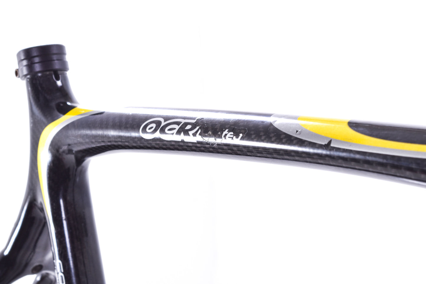 USED Giant OCR Limited Composite Large Carbon Road Bike Frame Rim Brake QR Raw/Yellow