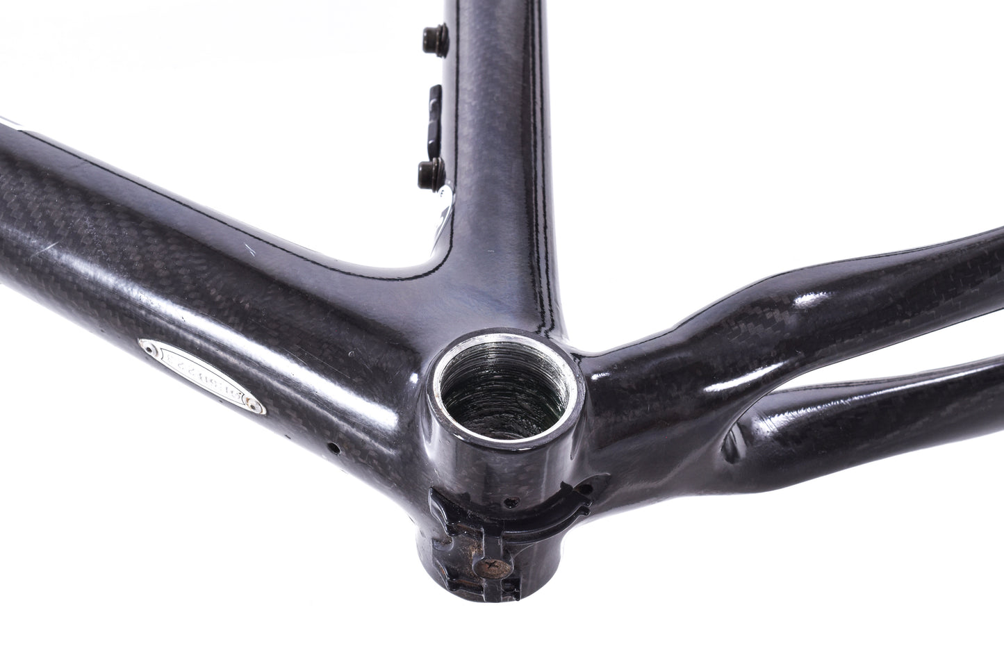 USED Giant OCR Limited Composite Large Carbon Road Bike Frame Rim Brake QR Raw/Yellow