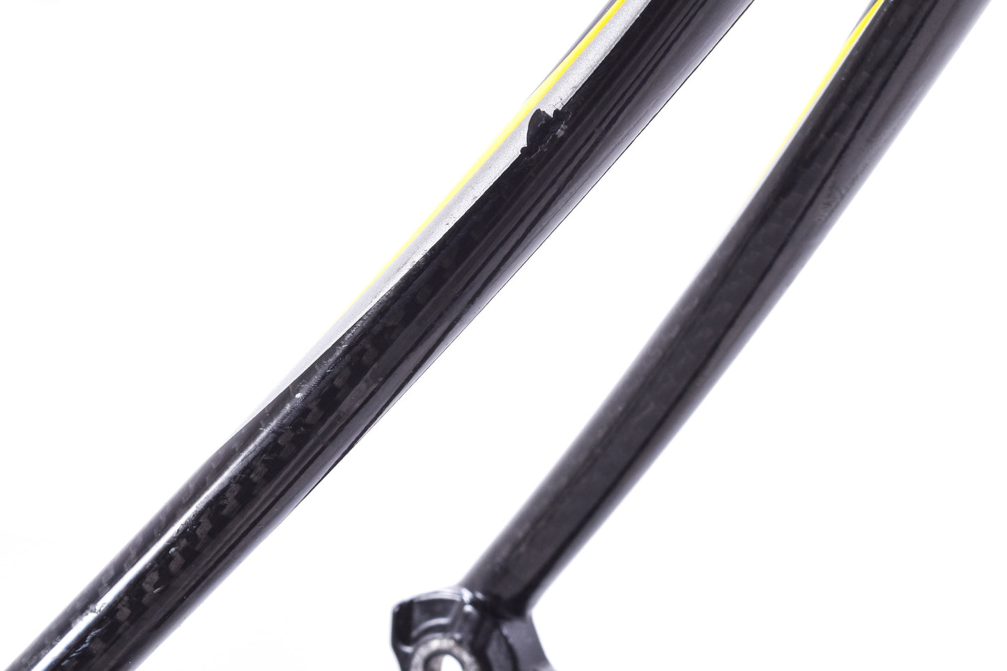 USED Giant OCR Limited Composite Large Carbon Road Bike Frame Rim Brake QR Raw/Yellow