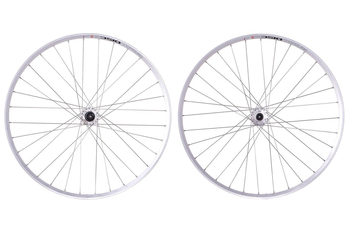 NEW out of box Mach 1 250 Disc Wheelset 700c 32H Shimano Deore XT M756 Hubs 6-Bolt Silver QR