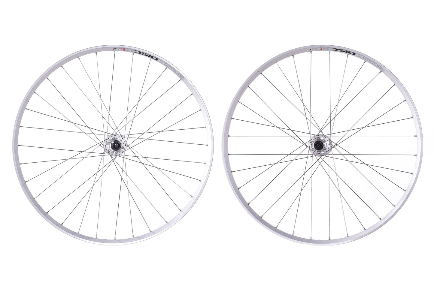 NEW out of box Mach 1 250 Disc Wheelset 700c 32H Shimano Deore XT M756 Hubs 6-Bolt Silver QR