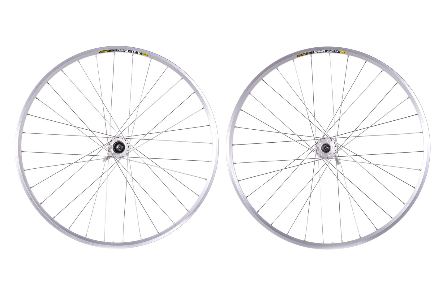 NEW out of box Mavic A317 Disc Wheelset 29" / 700c 32H w/ Shimano Deore XT M756 Hubs 6-Bolt Silver Quick Release