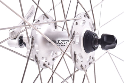 NEW out of box Mavic A317 Disc Wheelset 29" / 700c 32H w/ Shimano Deore XT M756 Hubs 6-Bolt Silver Quick Release
