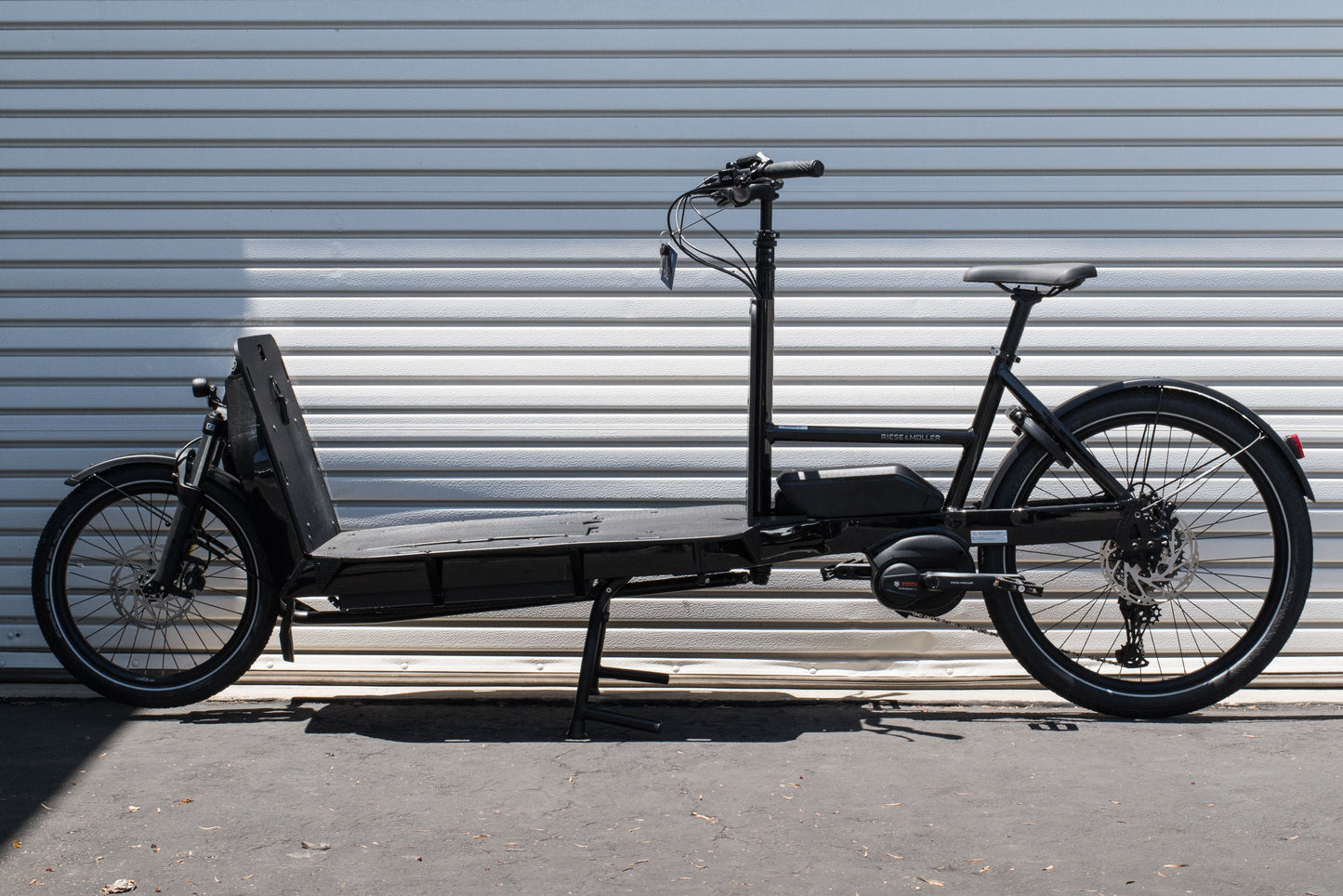 NEW* Riese & Muller Transporter2 85 Touring Electric Frontloader Cargo Bike Black - Floor Model