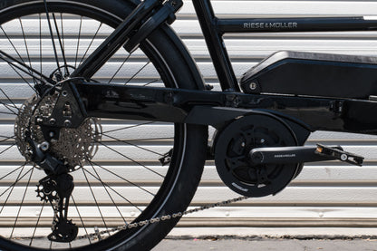 NEW* Riese & Muller Transporter2 85 Touring Electric Frontloader Cargo Bike Black - Floor Model