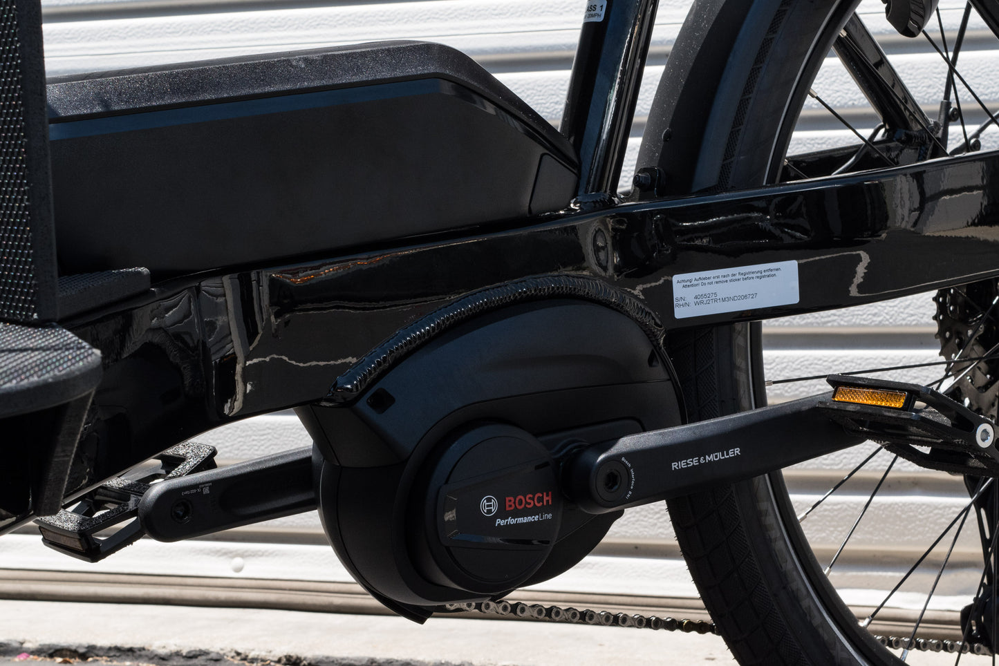 NEW* Riese & Muller Transporter2 85 Touring Electric Frontloader Cargo Bike Black - Floor Model