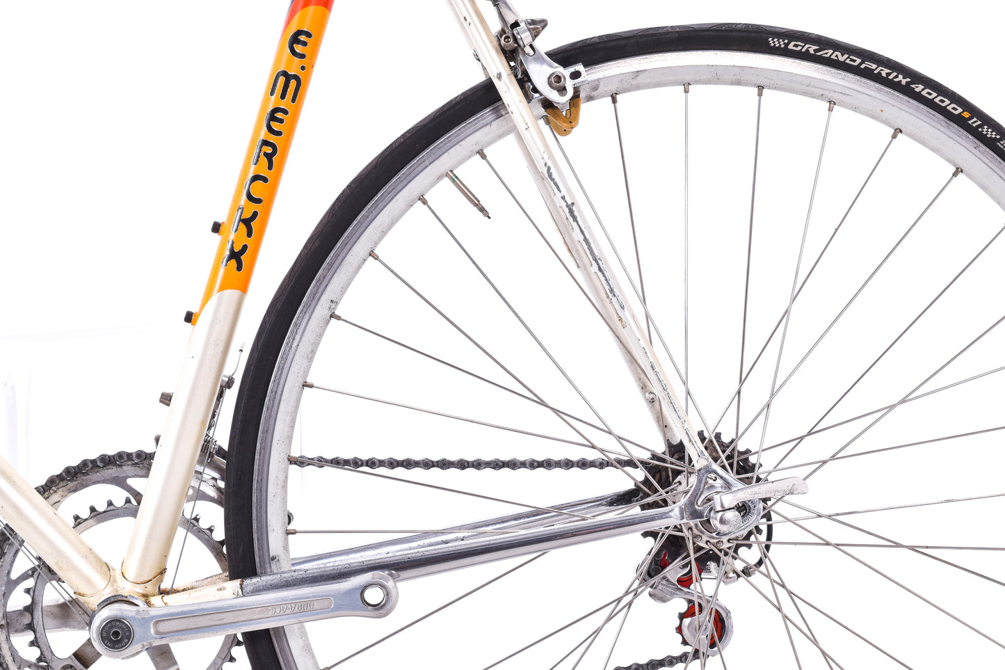 USED Vintage Eddy Merckx Corsa Extra 57cm Lugged Columbus SLX Steel Road Bike Shimano/Campagnolo 2x8 speed Team Domex-AS IS