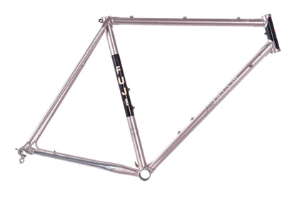 USED Vintage Fuji Opus III Lugged Steel 54cm Road Bike Frame Silver/Black Made in Japan