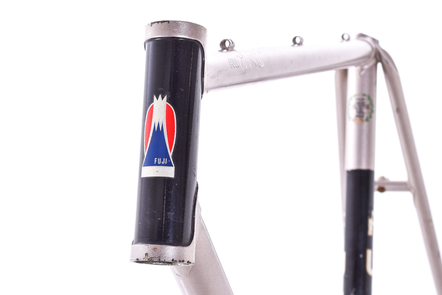 USED Vintage Fuji Opus III Lugged Steel 54cm Road Bike Frame Silver/Black Made in Japan
