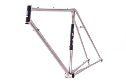 USED Vintage Fuji Opus III Lugged Steel 54cm Road Bike Frame Silver/Black Made in Japan