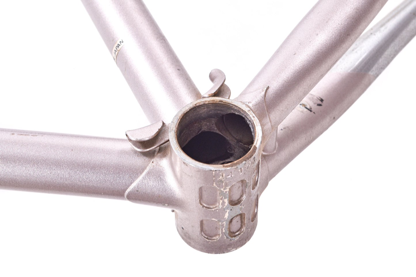 USED Vintage Fuji Opus III Lugged Steel 54cm Road Bike Frame Silver/Black Made in Japan