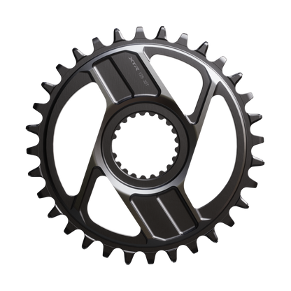 NEW Shimano XTR SM-CRM96 1x Direct Mount Chainring - Shimano Direct Mount, For 12-Speed HG+ Chain, Fits M9200 and M9220 Crank, Dark Gray - Around the Cycle