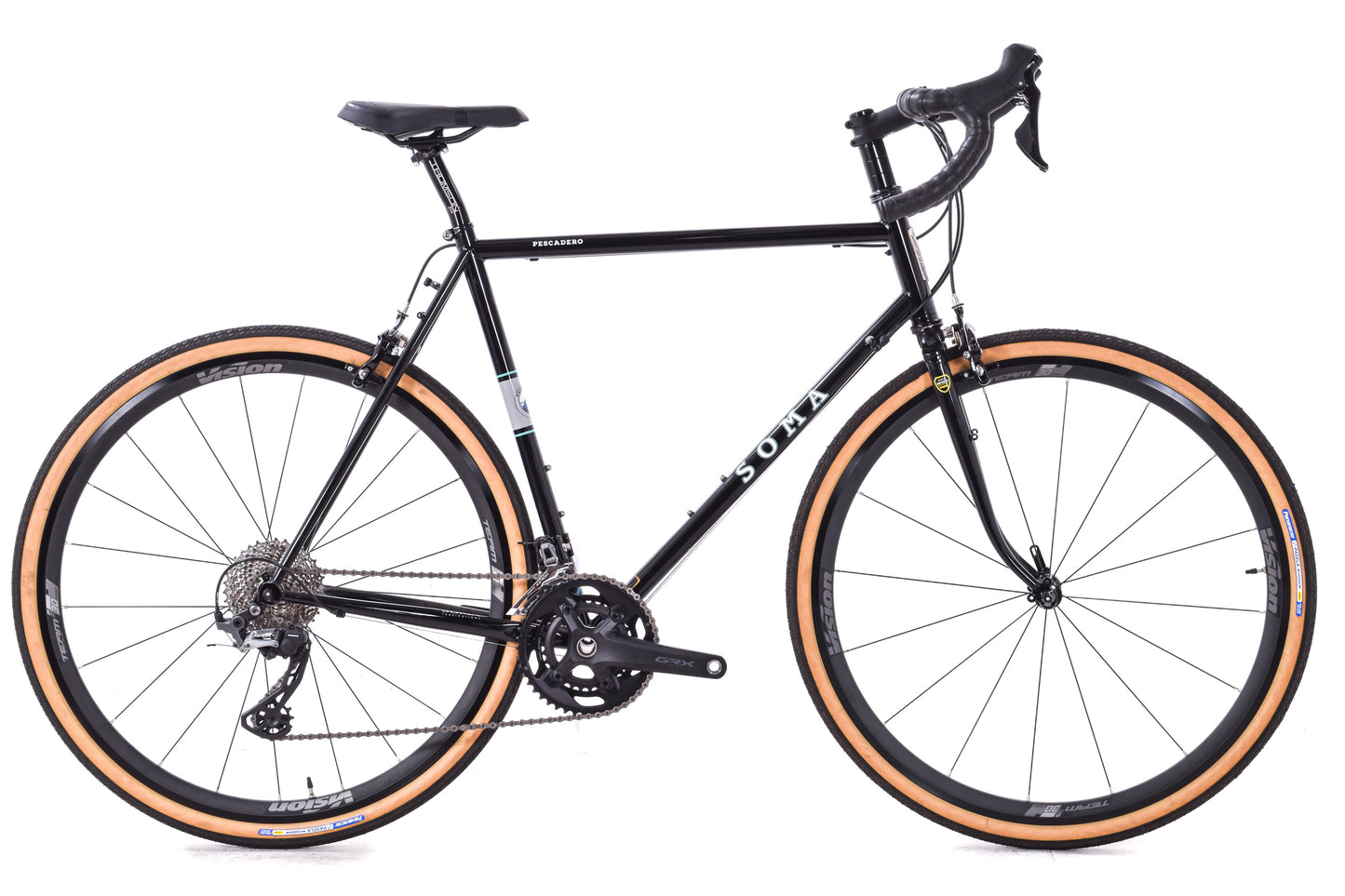 USED Soma Pescadero 58cm Steel Endurance Road Bike Rim Brake Shimano GRX 2x11 speed