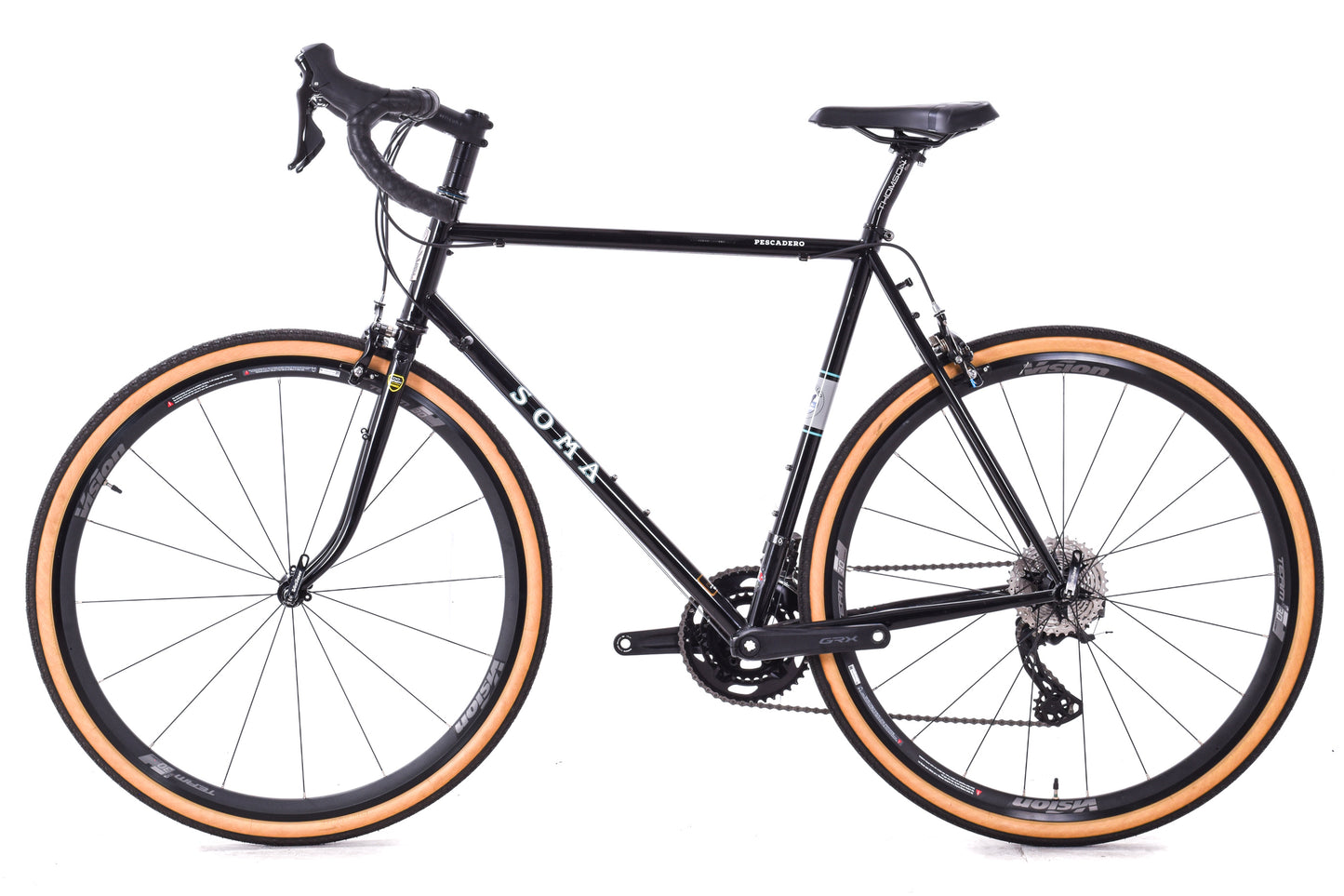 USED Soma Pescadero 58cm Steel Endurance Road Bike Rim Brake Shimano GRX 2x11 speed