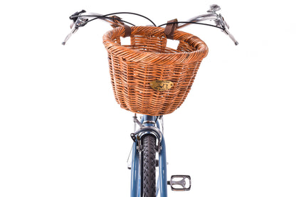USED Linus Dutchi Step Thru 3 Speed Hybrid Bike Blue Basket Fenders Rack