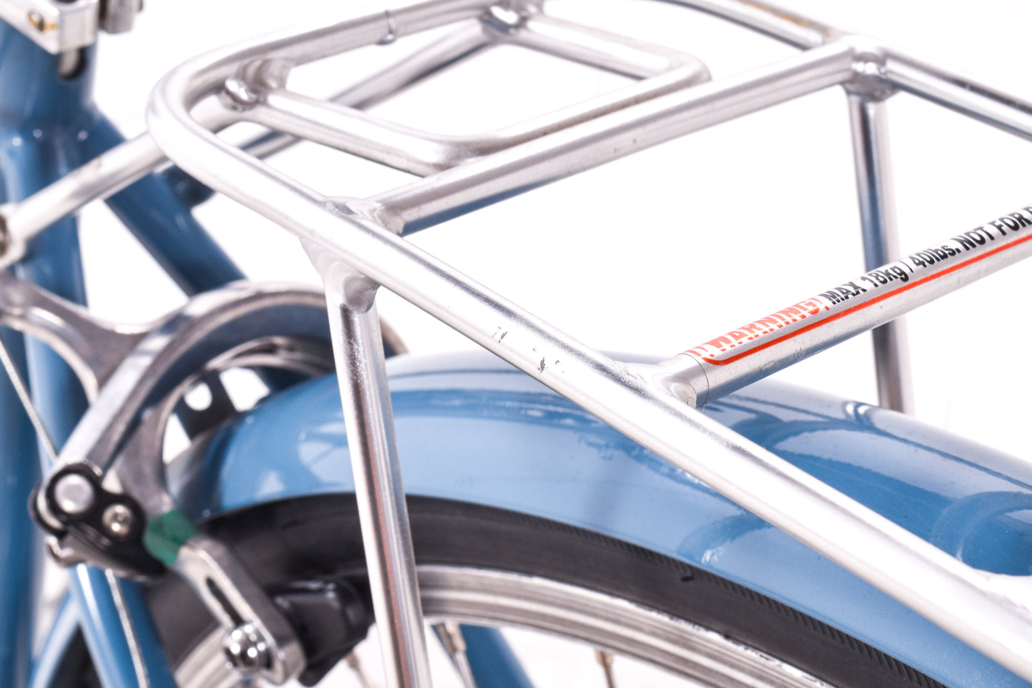 USED Linus Dutchi Step Thru 3 Speed Hybrid Bike Blue Basket Fenders Rack