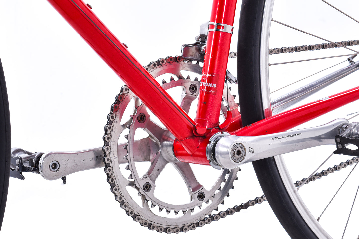 USED Vintage 1985 Schwinn Peloton 53cm Columbus SL Lugged Steel Road Bike Suntour Superbe Pro 2x7 speed Red - AS IS