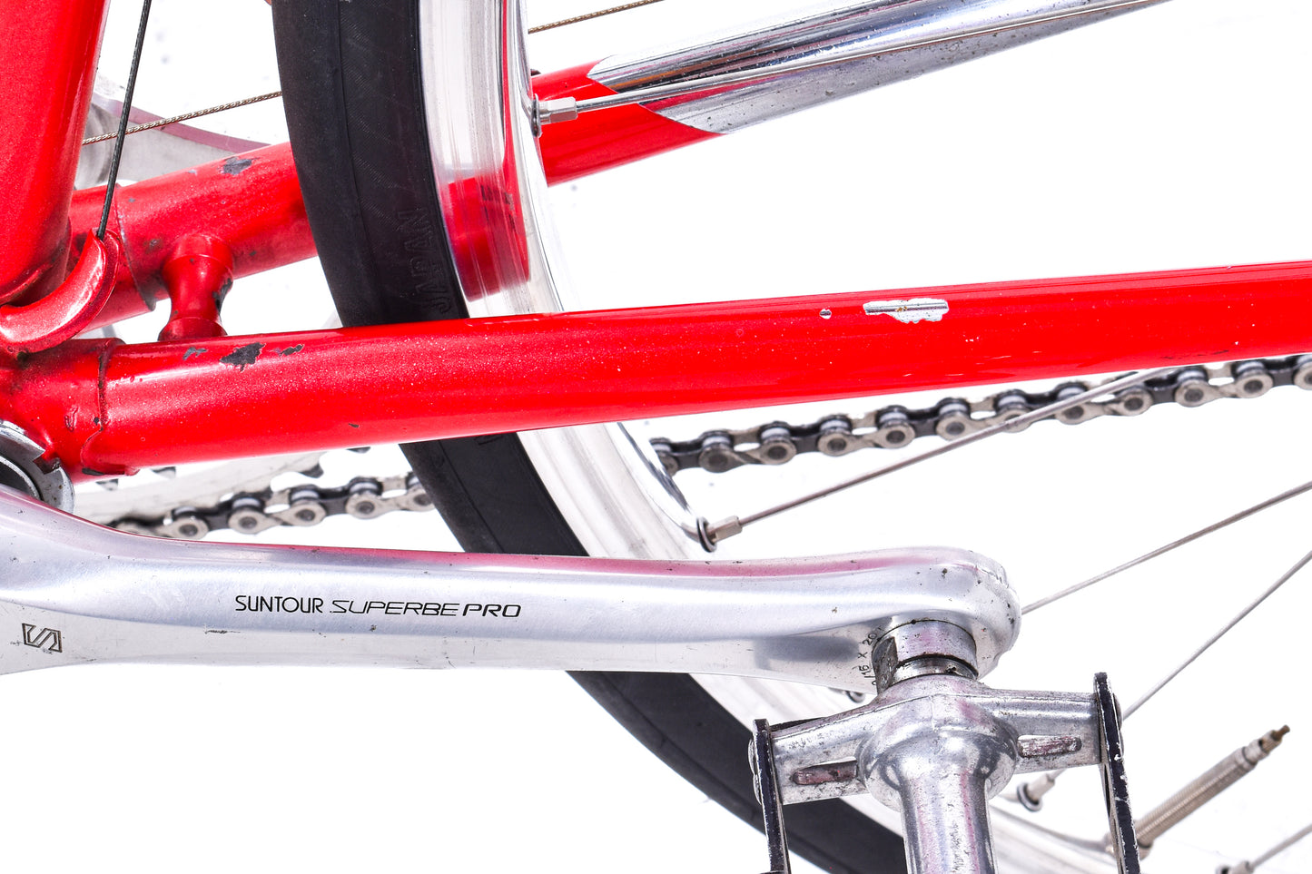 USED Vintage 1985 Schwinn Peloton 53cm Columbus SL Lugged Steel Road Bike Suntour Superbe Pro 2x7 speed Red - AS IS
