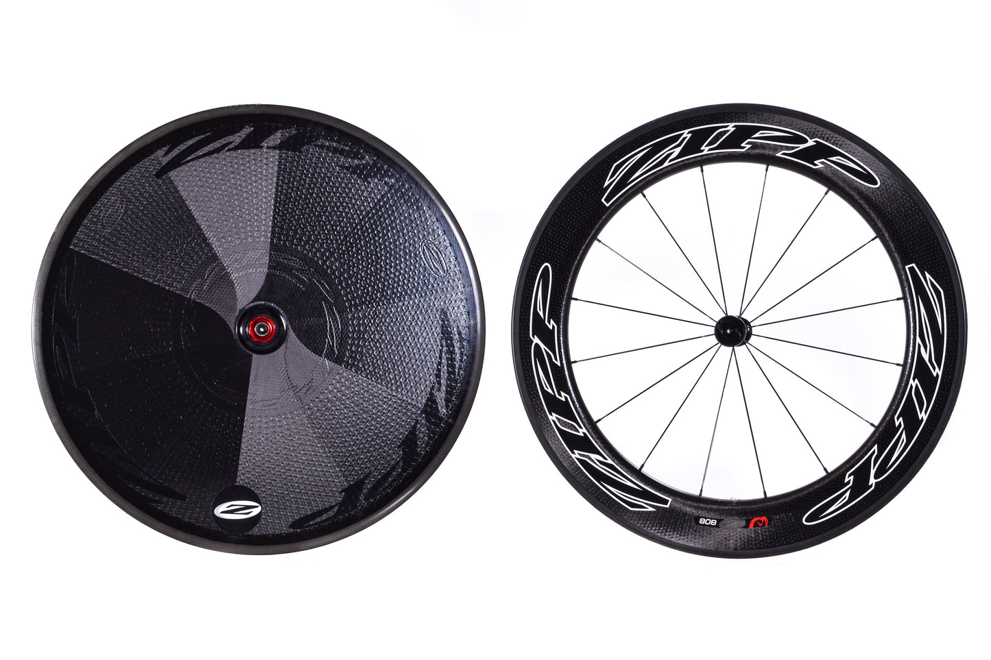 USED Zipp Super-9 Disc/808 Carbon Tubular Aero Race Wheelset Rim Brake Quick Release Shimano 11 speed w/ Travel Bag