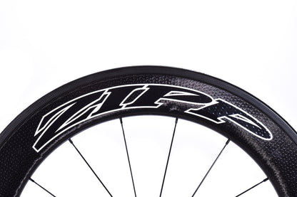 USED Zipp Super-9 Disc/808 Carbon Tubular Aero Race Wheelset Rim Brake Quick Release Shimano 11 speed w/ Travel Bag