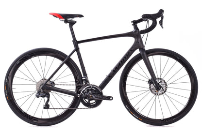 USED 2018/19 Specialized S-Works Roubaix Di2 56cm Road Bike Shimano Ultegra 2x11 ENVE Carbon Wheels Black