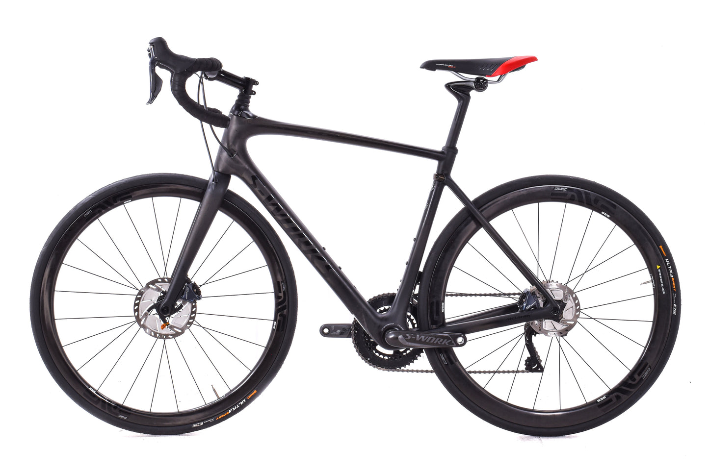 USED 2018/19 Specialized S-Works Roubaix Di2 56cm Road Bike Shimano Ultegra 2x11 ENVE Carbon Wheels Black