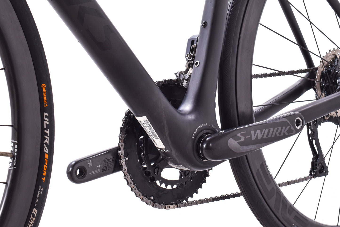 USED 2018/19 Specialized S-Works Roubaix Di2 56cm Road Bike Shimano Ultegra 2x11 ENVE Carbon Wheels Black