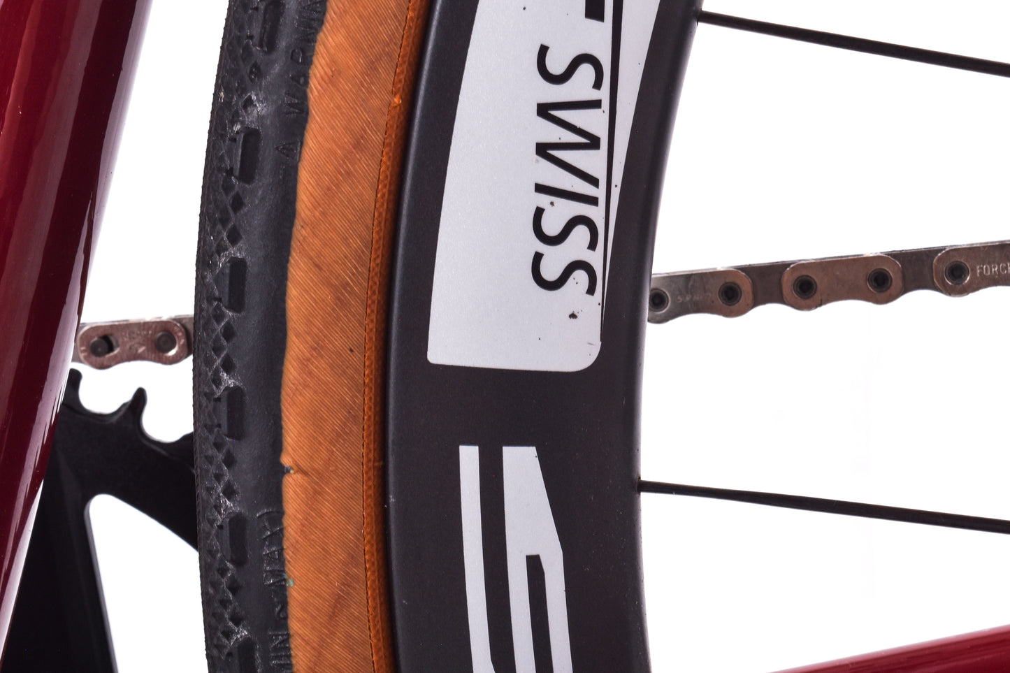 USED Sycip Custom 57cm Steel All-Road Bike SRAM Force/Rival AXS XPLR 1x12 speed Carbon Fork and Wheels Red