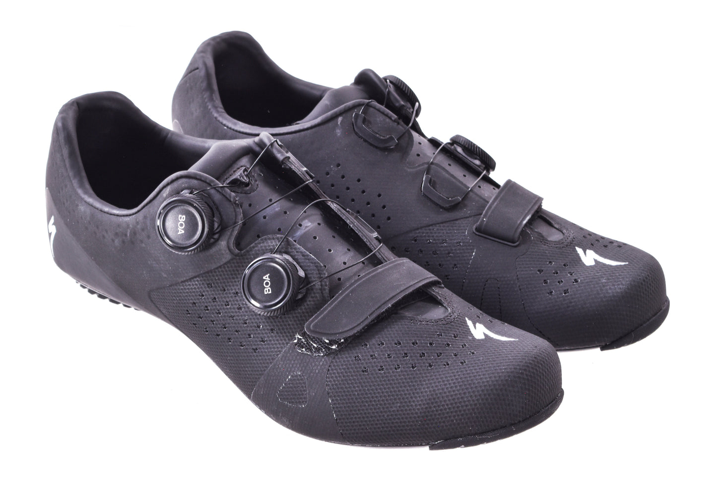 USED Specialized Torch 3.0 Road Shoes 44 EU/10.6 US Men's Carbon Sole Double BOA Dial 3-Bolt