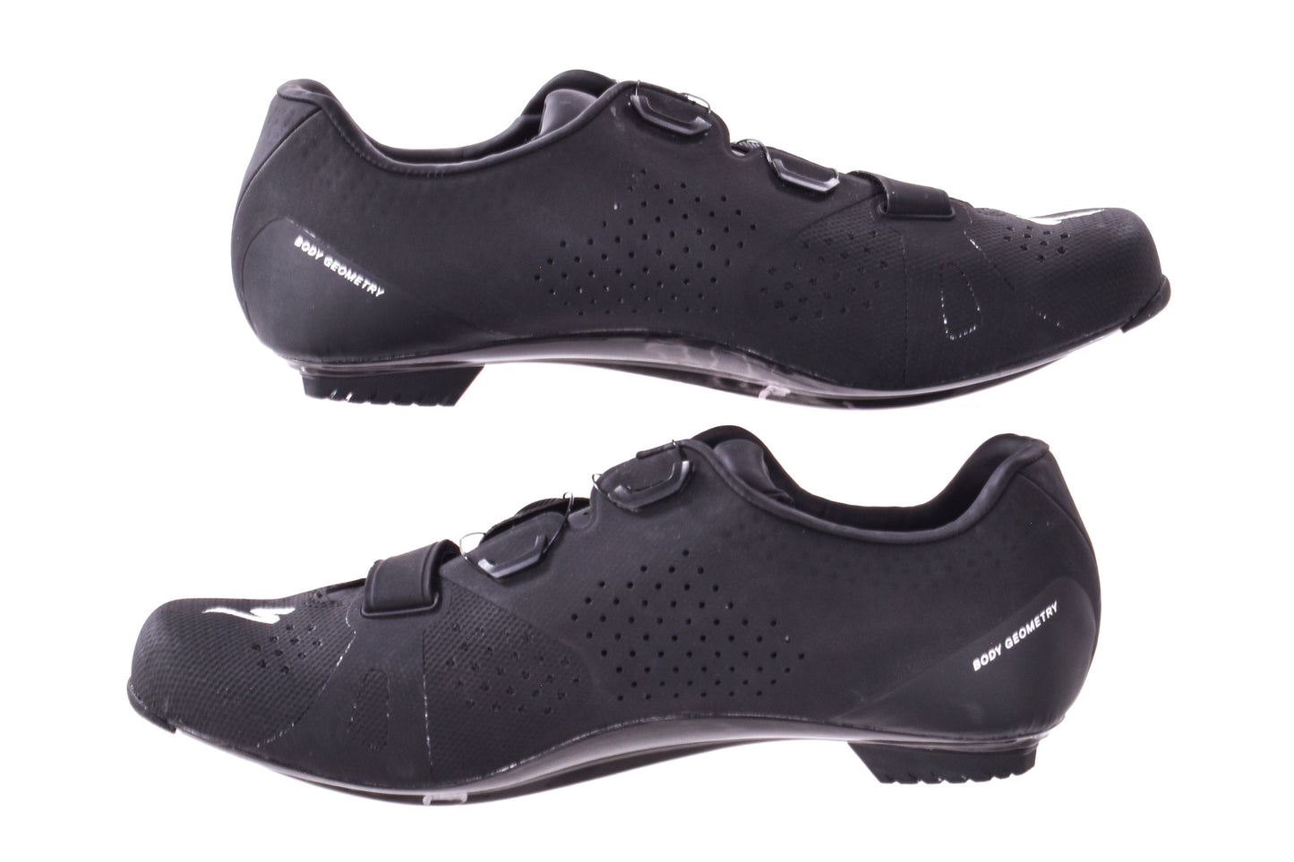 USED Specialized Torch 3.0 Road Shoes 44 EU/10.6 US Men's Carbon Sole Double BOA Dial 3-Bolt