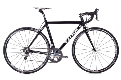 USED Trek Madone OCLV 52cm Carbon Road Bike Shimano Dura-Ace 7800 2x10 speed Rim Brake Black Chris King HED Made in USA