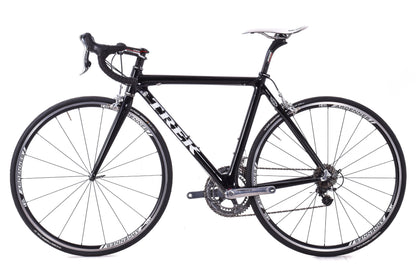 USED Trek Madone OCLV 52cm Carbon Road Bike Shimano Dura-Ace 7800 2x10 speed Rim Brake Black Chris King HED Made in USA