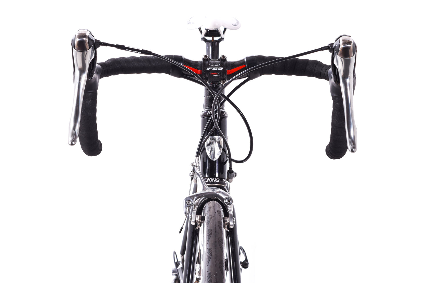 USED Trek Madone OCLV 52cm Carbon Road Bike Shimano Dura-Ace 7800 2x10 speed Rim Brake Black Chris King HED Made in USA