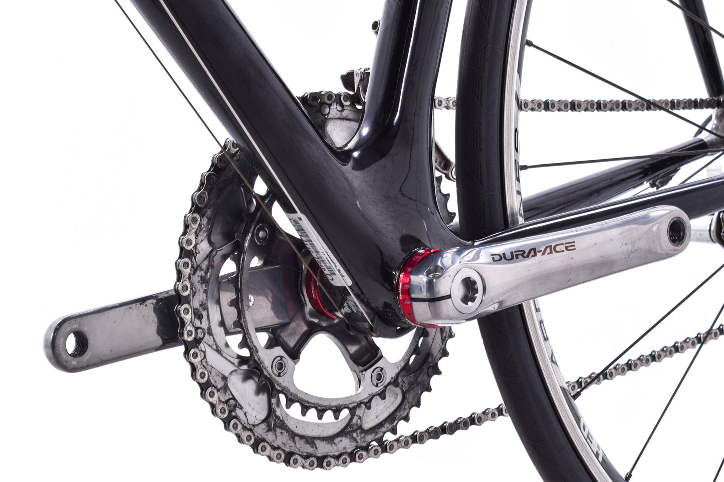 USED Trek Madone OCLV 52cm Carbon Road Bike Shimano Dura-Ace 7800 2x10 speed Rim Brake Black Chris King HED Made in USA
